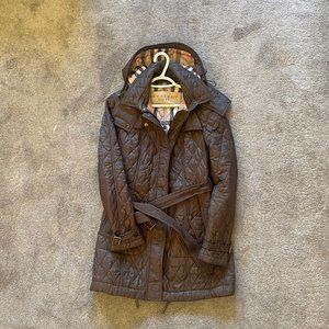 Burberry Brit quilted Jacket with Derachable hood